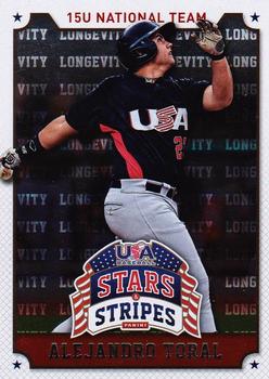 2015 Panini USA Baseball Stars & Stripes - Longevity #5 Alejandro Toral Front