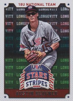 2015 Panini USA Baseball Stars & Stripes - Longevity #8 Austin Bergner Front