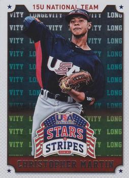 2015 Panini USA Baseball Stars & Stripes - Longevity #22 Christopher Martin Front