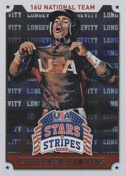 2015 Panini USA Baseball Stars & Stripes - Longevity #26 Courtney Hawkins Front