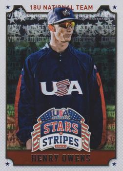 2015 Panini USA Baseball Stars & Stripes - Longevity #41 Henry Owens Front