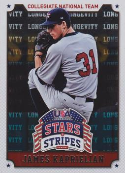 2015 Panini USA Baseball Stars & Stripes - Longevity #48 James Kaprielian Front
