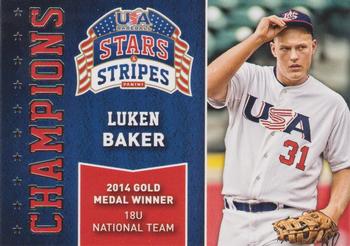 2015 Panini USA Baseball Stars & Stripes - Champions #2 Luken Baker Front