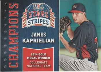 2015 Panini USA Baseball Stars & Stripes - Champions #13 James Kaprielian Front