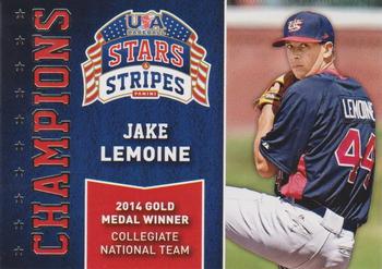 2015 Panini USA Baseball Stars & Stripes - Champions #14 Jake Lemoine Front