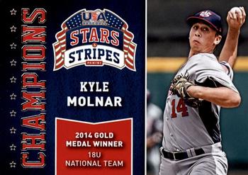 2015 Panini USA Baseball Stars & Stripes - Champions #15 Kyle Molnar Front