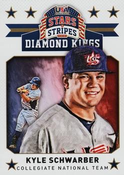2015 Panini USA Baseball Stars & Stripes - Diamond Kings #19 Kyle Schwarber Front