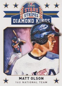 2015 Panini USA Baseball Stars & Stripes - Diamond Kings #20 Matt Olson Front