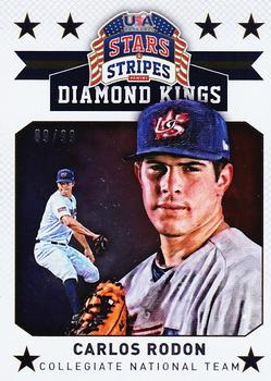 2015 Panini USA Baseball Stars & Stripes - Diamond Kings Foil #5 Carlos Rodon Front