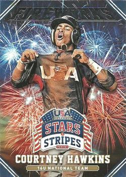 2015 Panini USA Baseball Stars & Stripes - Fireworks #5 Courtney Hawkins Front