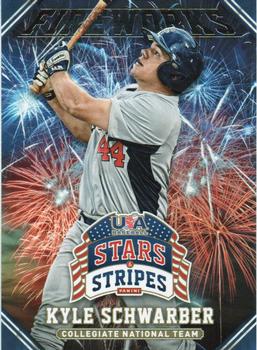 2015 Panini USA Baseball Stars & Stripes - Fireworks #8 Kyle Schwarber Front