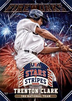 2015 Panini USA Baseball Stars & Stripes - Fireworks #14 Trenton Clark Front