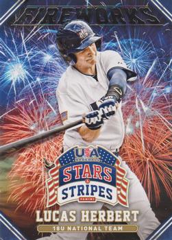 2015 Panini USA Baseball Stars & Stripes - Fireworks #16 Lucas Herbert Front