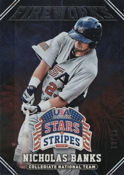 2015 Panini USA Baseball Stars & Stripes - Fireworks Foil #23 Nicholas Banks Front
