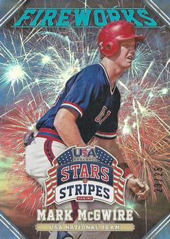 2015 Panini USA Baseball Stars & Stripes - Fireworks Holofoil #20 Mark McGwire Front
