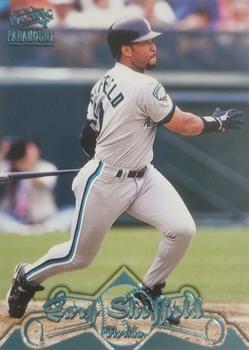 1998 Pacific Paramount - Platinum Blue #165 Gary Sheffield Front