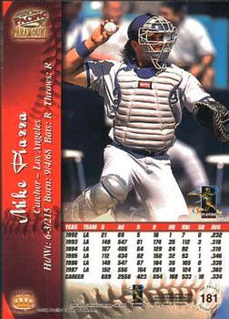1998 Pacific Paramount - Platinum Blue #181 Mike Piazza Back