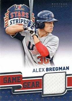 2015 Panini USA Baseball Stars & Stripes - Game Gear Materials #6 Alex Bregman Front