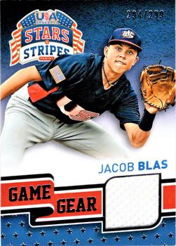 2015 Panini USA Baseball Stars & Stripes - Game Gear Materials #43 Jacob Blas Front