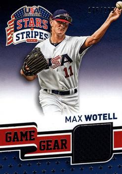 2015 Panini USA Baseball Stars & Stripes - Game Gear Materials #73 Max Wotell Front