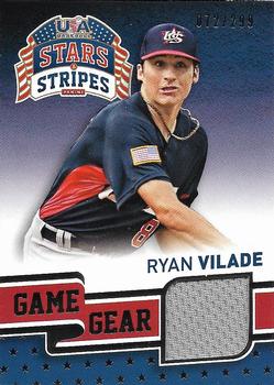 2015 Panini USA Baseball Stars & Stripes - Game Gear Materials #87 Ryan Vilade Front