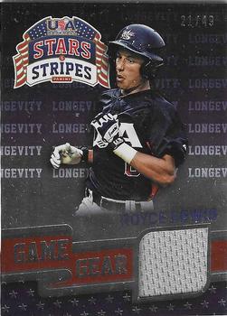 2015 Panini USA Baseball Stars & Stripes - Game Gear Materials Longevity #85 Royce Lewis Front