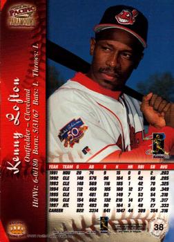 1998 Pacific Paramount - Red #38 Kenny Lofton Back