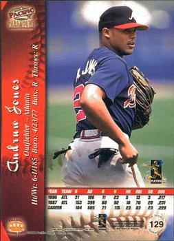 1998 Pacific Paramount - Red #129 Andruw Jones Back