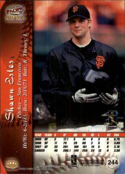1998 Pacific Paramount - Red #244 Shawn Estes Back