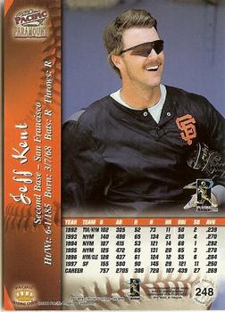 1998 Pacific Paramount - Red #248 Jeff Kent Back