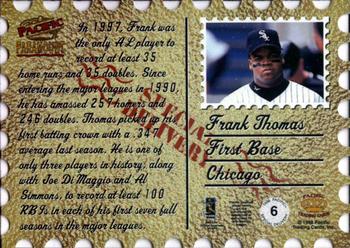 1998 Pacific Paramount - Special Delivery #6 Frank Thomas Back