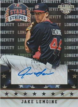 2015 Panini USA Baseball Stars & Stripes - Longevity Signatures #47 Jake Lemoine Front