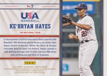 2015 Panini USA Baseball Stars & Stripes - Statistical Standouts #7 Ke'Bryan Hayes Back