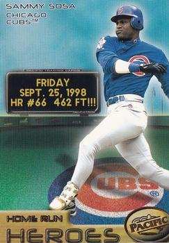 1998 Pacific Home Run Heroes #2 Sammy Sosa Front