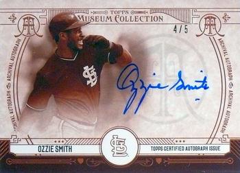 2015 Topps Museum Collection - Archival Autographs Sepia #AA-OS Ozzie Smith Front