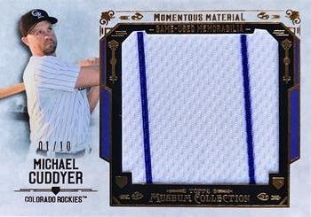 2015 Topps Museum Collection - Momentous Material Jumbo Relics Gold #MMJR-MCD Michael Cuddyer Front