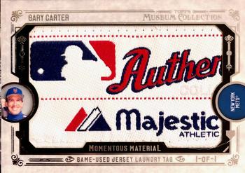 2015 Topps Museum Collection - Momentous Material Laundry Tags #MMLT-GC Gary Carter Front