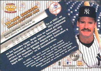 1998 Pacific - Red Threatt #144 Wade Boggs Back