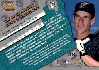 1998 Pacific - Red Threatt #298 Craig Counsell Back