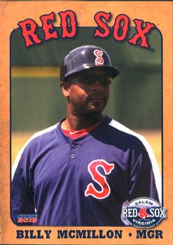 2012 Choice Salem Red Sox #32 Billy McMillon Front