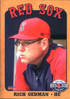 2012 Choice Salem Red Sox #33 Rich Gedman Front
