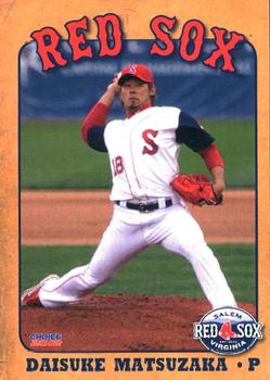 2012 Choice Salem Red Sox #35 Daisuke Matsuzaka Front