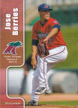 2014 Grandstand Fort Myers Miracle #NNO Jose Berrios Front