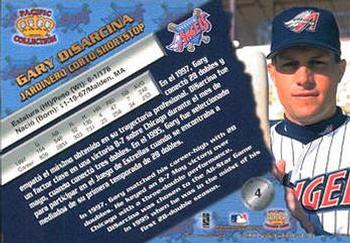 1998 Pacific - Silver #4 Gary DiSarcina Back