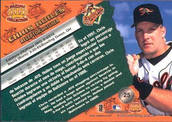 1998 Pacific - Silver #25 Chris Hoiles Back