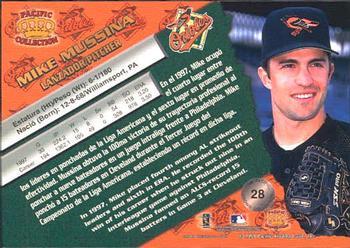 1998 Pacific - Silver #28 Mike Mussina Back