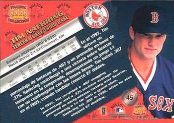 1998 Pacific - Silver #45 Tim Naehring Back