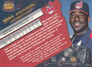 1998 Pacific - Silver #72 Mike Jackson Back