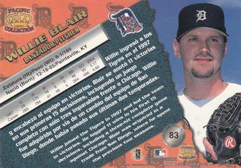 1998 Pacific - Silver #83 Willie Blair Back