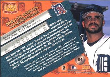 1998 Pacific - Silver #94 Melvin Nieves Back